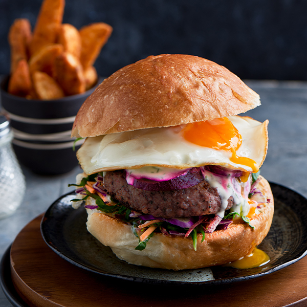 Beef Burger with Egg